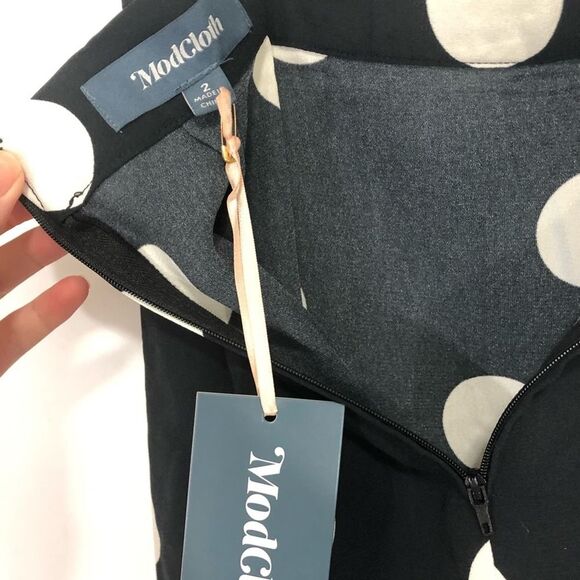 Modcloth It's a Wrap Ruffled A-Line Skirt Polka Dot - Picture 9 of 10